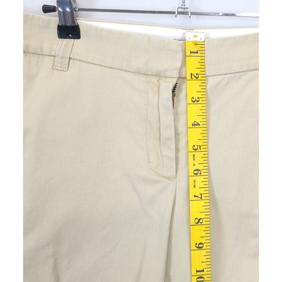 J. Crew Chino Causal Shorts Cotton Pockets Women 10 Beige Classic Preppy - Picture 4 of 11